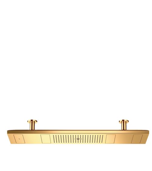 AXOR-HG-AXOR-ShowerSolutions-ShowerHeaven-1200-300-4jet-mit-Beleuchtung-3500-K-Polished-Gold-Optic-10628990 gallery number 1